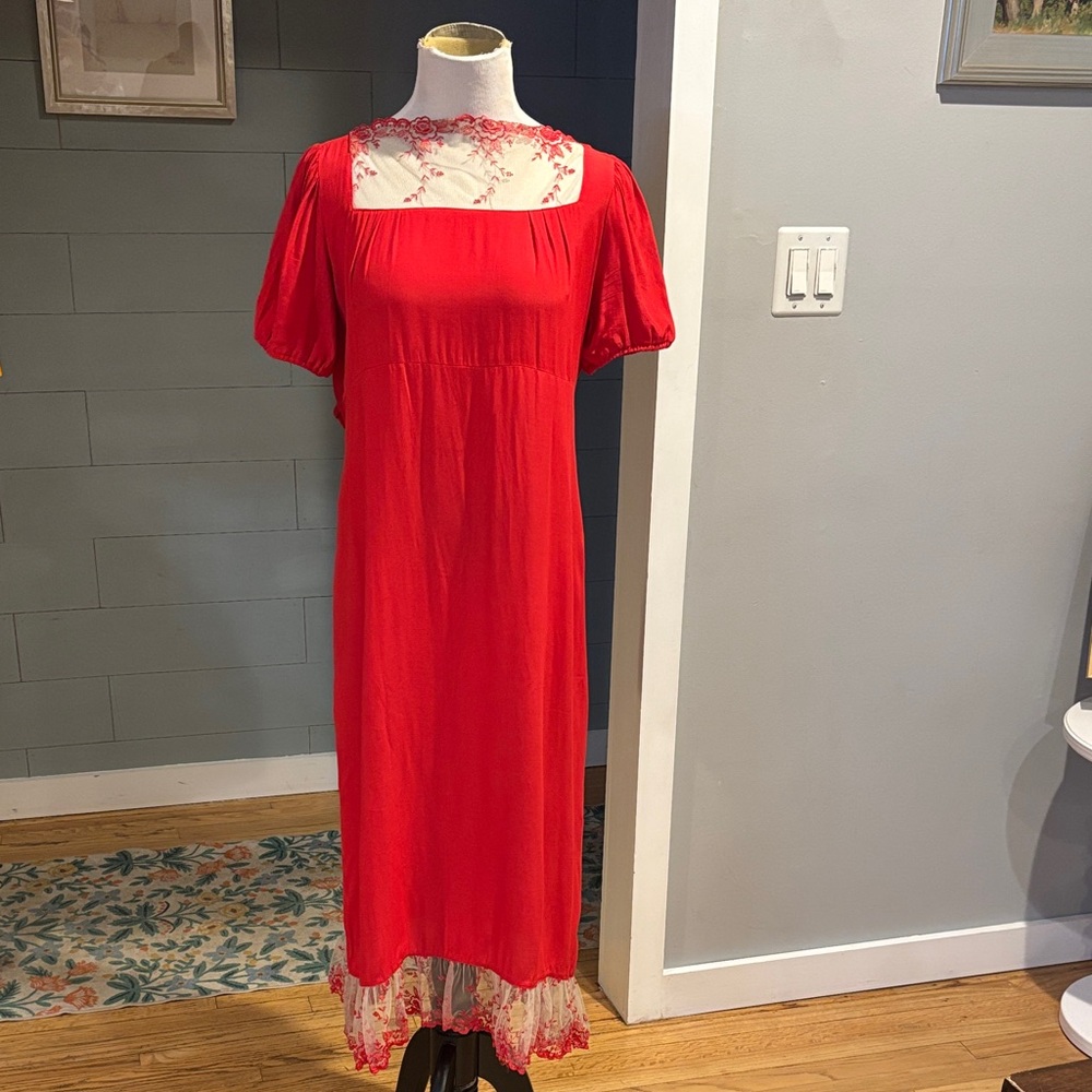 Antoine‎ et Lili Vintage lace trimmed dress